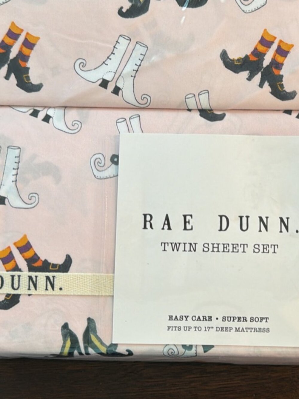Rae Dunn : Twin Sheet Set : Halloween Edition
